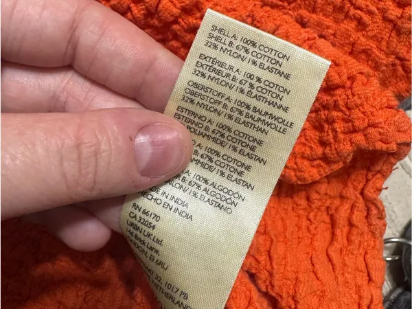 Anthropologie Maeve Smocked Muscle Orange Top - Image 4