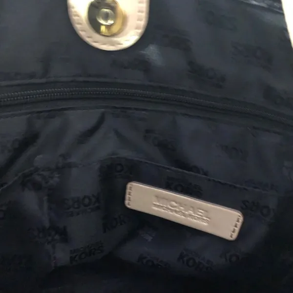 Michael Kors Patent Leather Monogram Tote! - Image 4