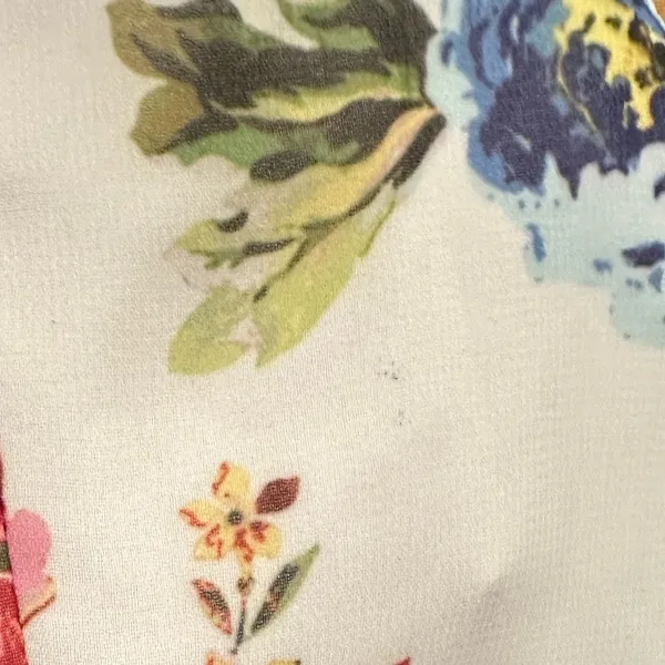 LPA CORA FLORAL LONG puff SLEEVE SQUARE NECK CROPPED BLOUSE TOP M - Image 7