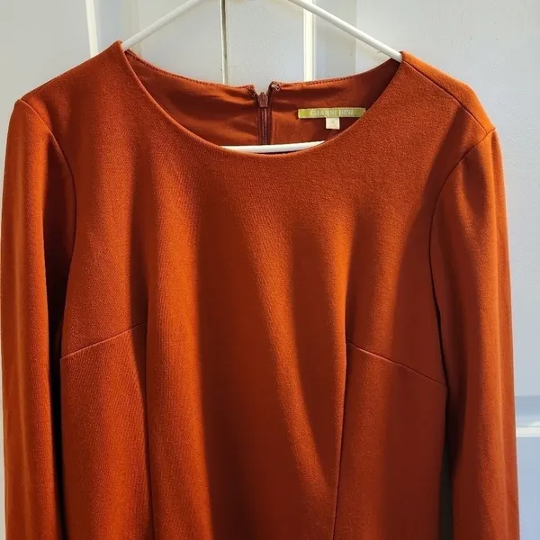Gianni Bini The In Crowd Bell Sleeve Ruffle Sophie Mini Dress burnt orange 12 - Image 7
