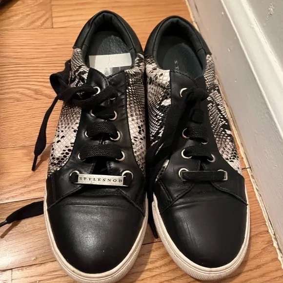 Leather sneaker Black Size 38 - Image 2