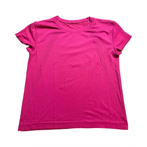 Lululemon Burgundy Breathable Tee – Size 6 - Image 3