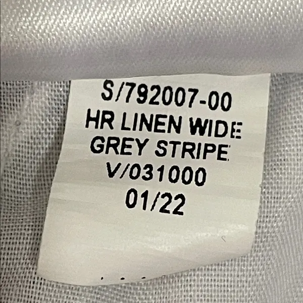 Old Navy High Rise Grey Striped Linen Wide Leg Pants - Image 6