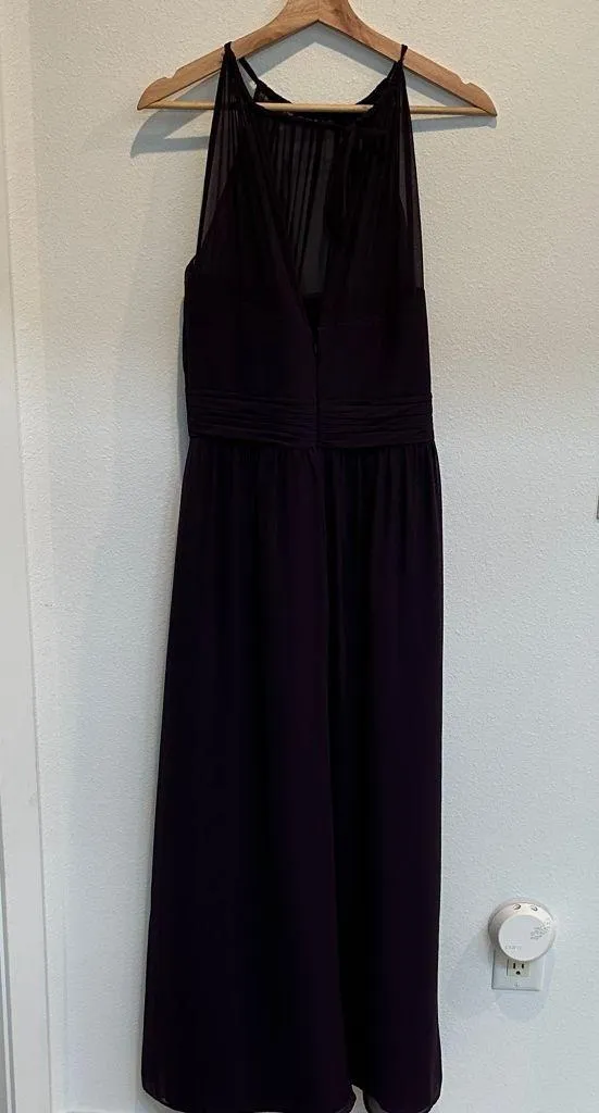 Bill Levkoff Elegant Dark eggplant Maxi Dress Rn82755 size 10 NWOT - Image 4