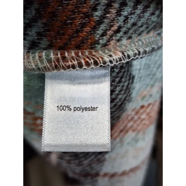 Maurices Mixer Shacket Womens S Multicolor Plaid Flannel Flap Pockets Button‎ Up - Image 7