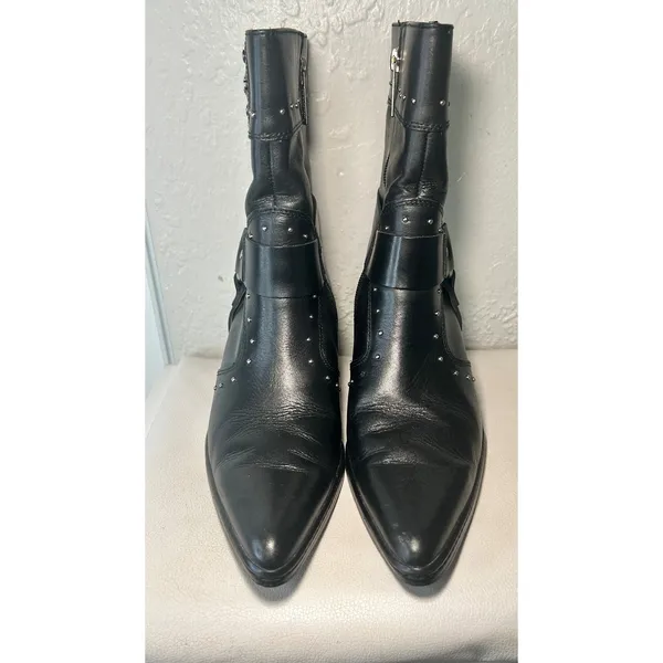 Harley Davidson Women's Black Leather Fashion Boots Brash‎ D84378 Size 7 - Image 2