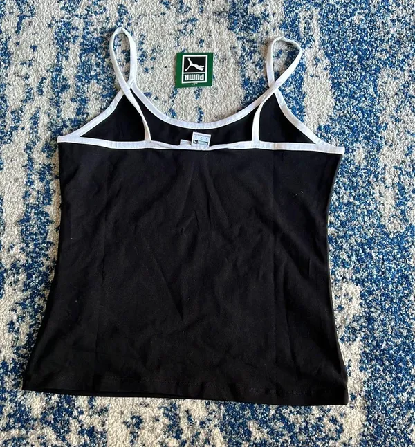 Puma Classics Logo Tank in  Black Medium - Image 7