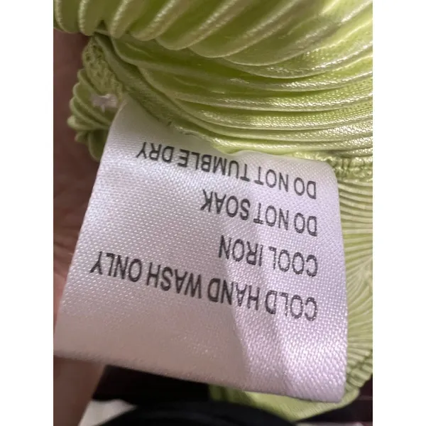 Thats So Fetch Lime Green Plisse Belted Mini Shirt Dress Size 4 - Image 6