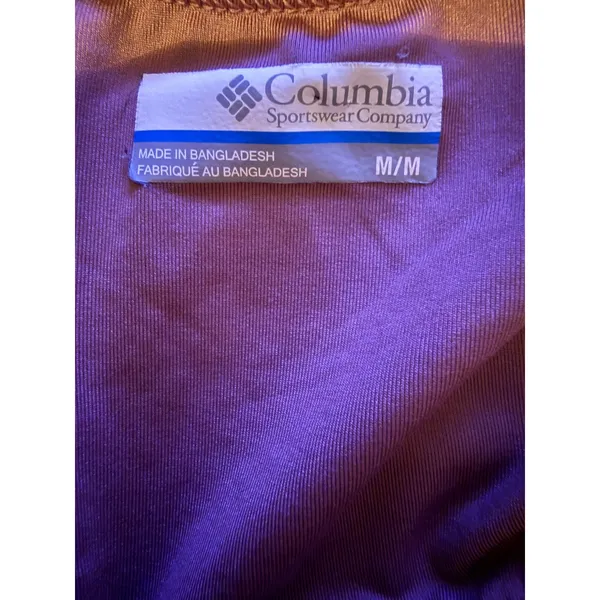 Columbia Active Dress Womens Medium Mauve Purple Marble Floral Built-in Shorts‎ - Image 3