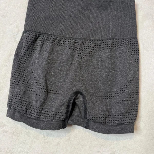 Gymshark Vital Seamless Shorts Womens XS Gray Black Workout High Waisted - Image 5