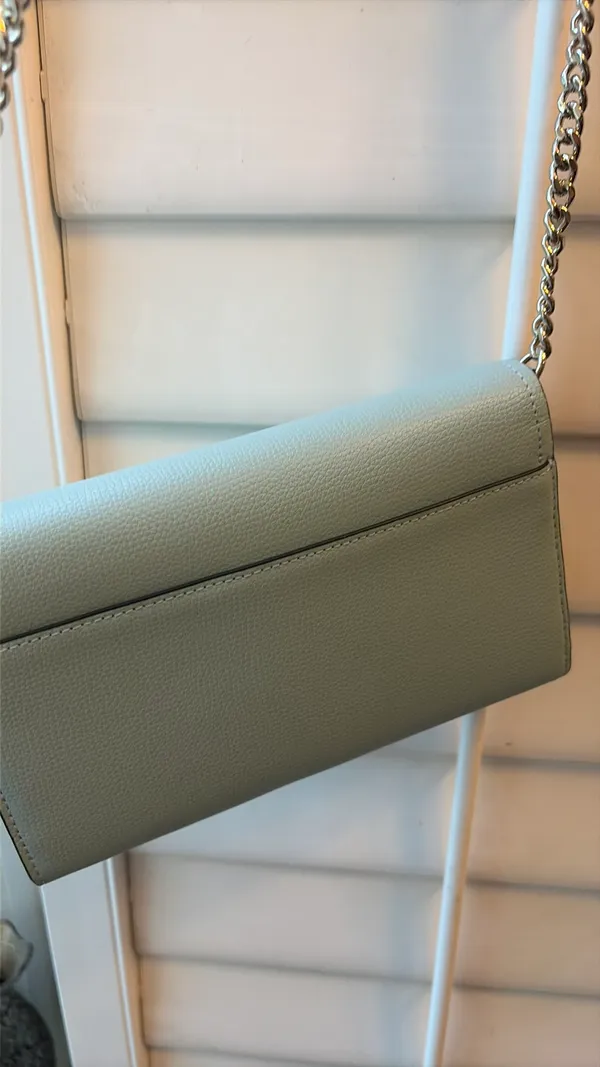 New with tags Kate Spade Mint Aqua Learher Crossbody with Chain - Image 2
