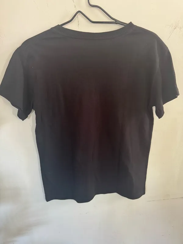 Selena Gomez Black Tee with Pink Graphic 'Call Me' Print - Image 4