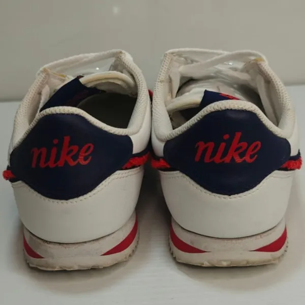 white and blue Nike Cortez sneakers sz 6.5 Y - Image 4