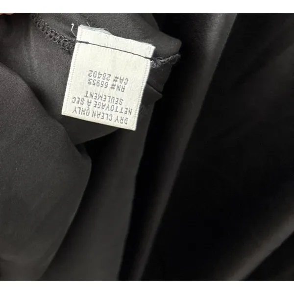 Cynthia Steffe Silk Dress Size 10 Black Sleeveless Ruffled Gothic Dark Romantic - Image 8