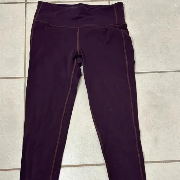 Athleta Purple‎ Women’s Athletic Yoga Running Full length Leggings Size M - Image 2