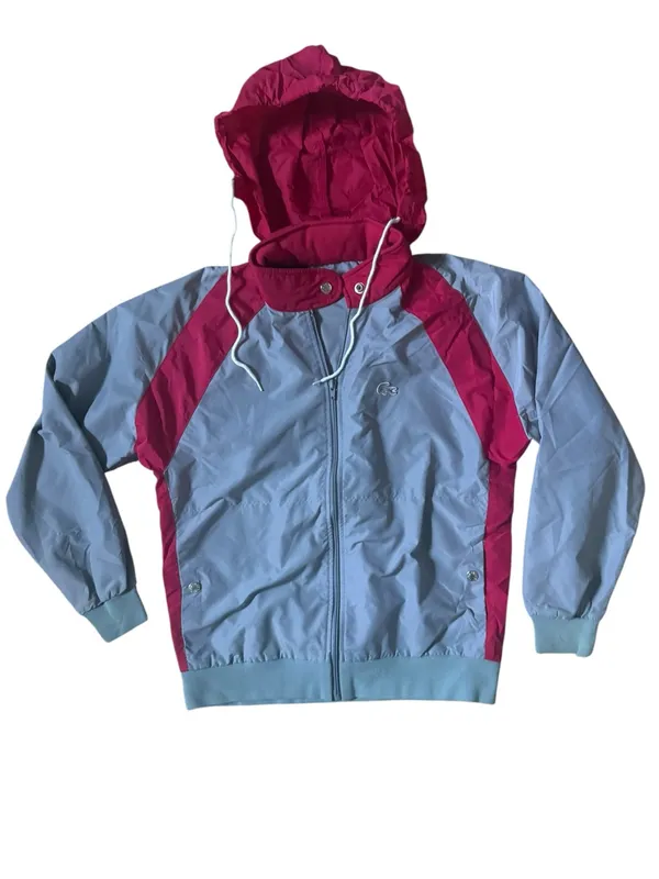 Vintage Lacoste Womens Size Small Gray Red Jacket - Image 3