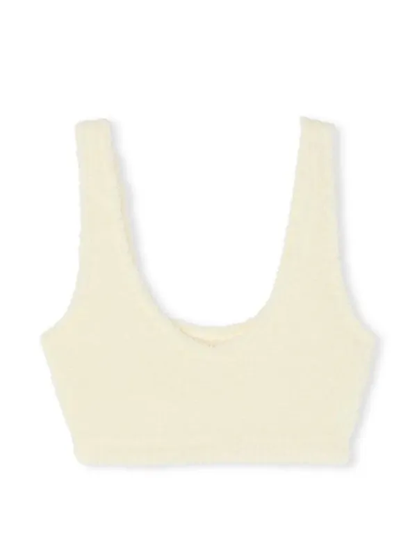 PINK by Victoria's Secret Cream Fuzzy Co-ZZZy Fleece Bralette - XL - Image 3