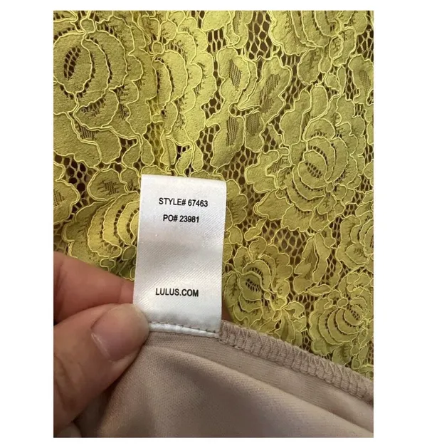 Yellow Lace Lulus Mini Dress - Image 8