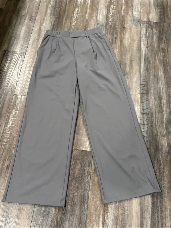 Halara Women's Gray Pants Medium - Image 2