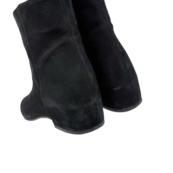 Aquatalia Ulyssa Black Suede‎ Hidden Wedge Ankle Boot Bootie Size 7 - Image 9