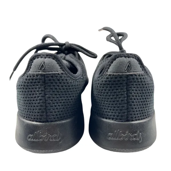 Allbirds Tree Runners Womens 7 Jet Black Sustainable Walking Sneakers EUC - Image 4