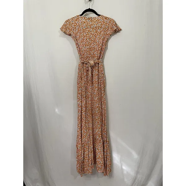 Vici Kissed By The Sun High Low Pocketed Tie Maxi Sz Medium Dress - Image 3