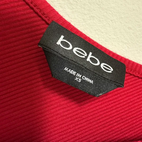 Y2k Bebe Deep Red One Shoulder Maxi Dress (Xs/S) - Image 4