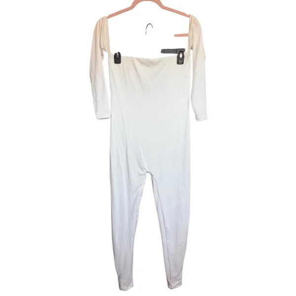 Bumpsuit‎ Off Shoulder Long Sleeve Maternity Jumpsuit The Bella Size Medium - Image 5