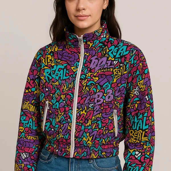 Ecko Unlimited Colorful Graphic Women's Jacket XL - Image 2