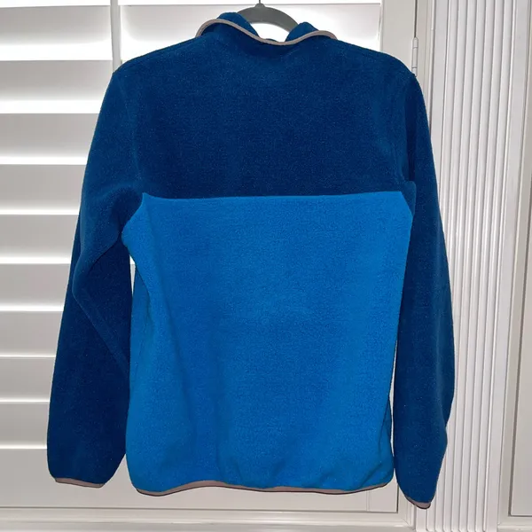 Patagonia Worn Wear Lightweight Synchilla Snap-T Pullover Jacket Blue Medium - Image 3