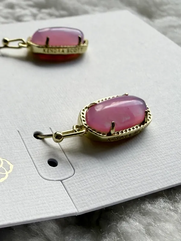 Kendra Scott Elisa Pink Opalescent Resin And Gold - Image 5