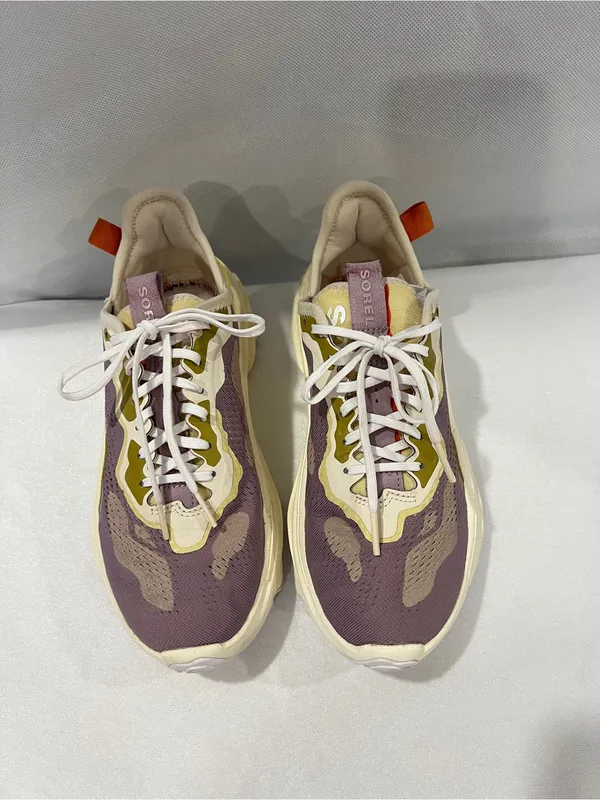 SOREL Shale Mauve & Tranquil Yellow Kinetic Breakthru Day Sneaker Size 7 US - Image 5
