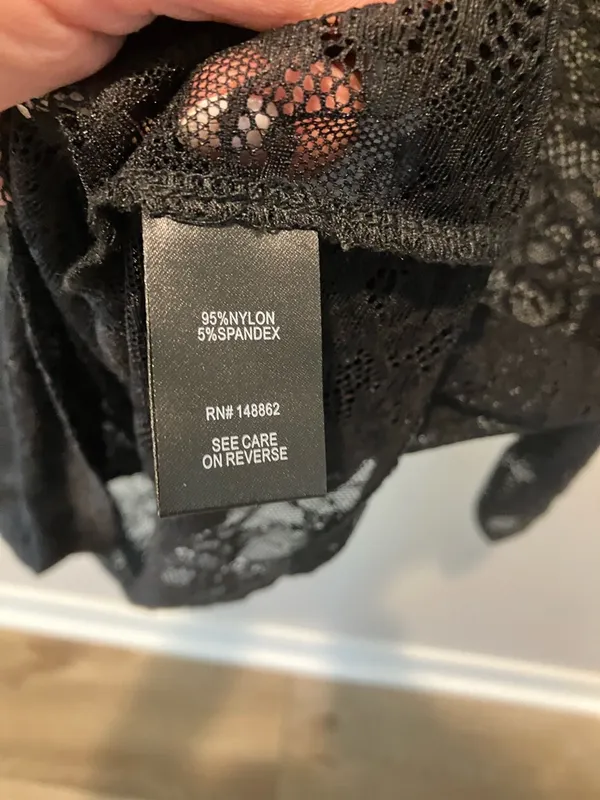 Torrid Black Lace Long-Sleeve Top - mock neck - Image 7