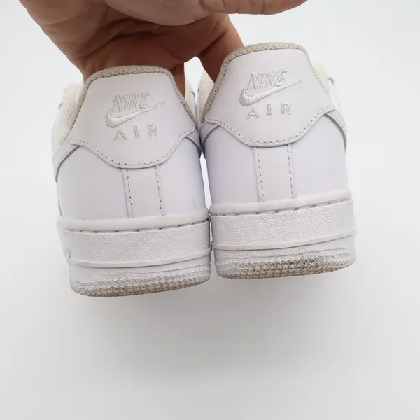 Nike Air Force 1 07 Womens 6.5 White Low Top Sneakers 315115-112 Triple White - Image 8