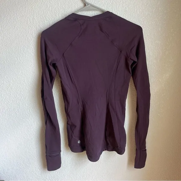 Lululemon Runderful Long Sleeve Black Cherry - Image 9