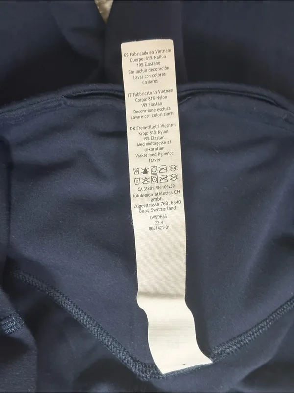 lululemon athletica Navy Women’s High-Waist Joggers with Subtle Logo Size 4 - Image 9