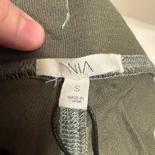 NWT NIA Olive Athletic Shorts Green Size XS - Image 3