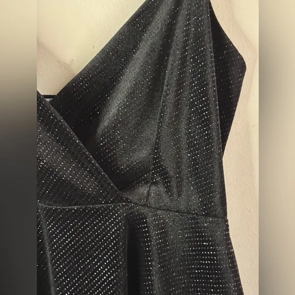 Chocolate Black Sparkle Women’s Tank Top Size L - Image 4