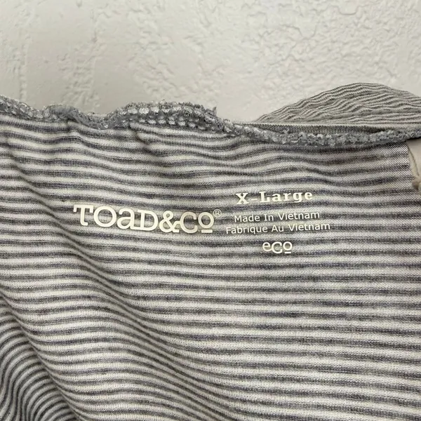Toad & Co Women's Swifty Trail Skirt Grey Stripe Size XL - Image 3