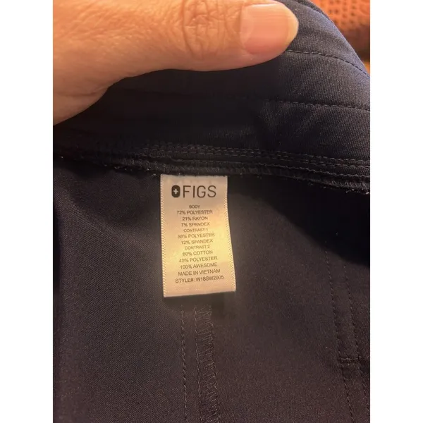 Zamora Jogger Scrub Pants Navy Blue Size XL Medical Healthcare Tie Waist - Image 3