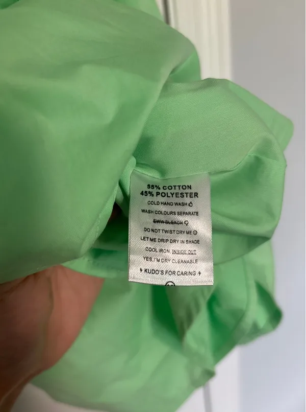 Beginning Boutique Cannes Green Puff Spring Mini Dress - Image 9