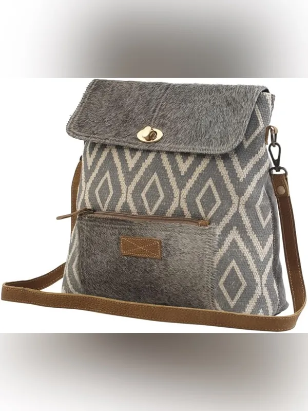 $89 NWOT Myra Bag Grainy Gray Shoulder Bag S-2557, Multicoloured - Image 2