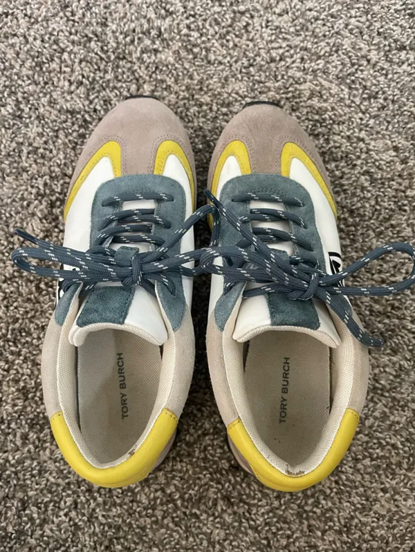 Women’s Tory Burch Vintage Nylon Runner Sneakers Size 6.5 - Image 2