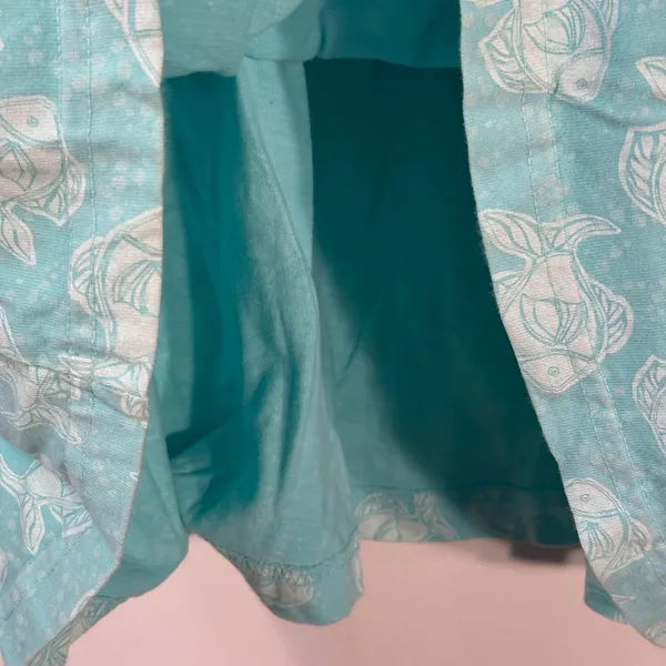 Fresh Produce Teal Fish Print Cotton Midi Dress ASDRISF 21187 Aqua Medium‎ - Image 5