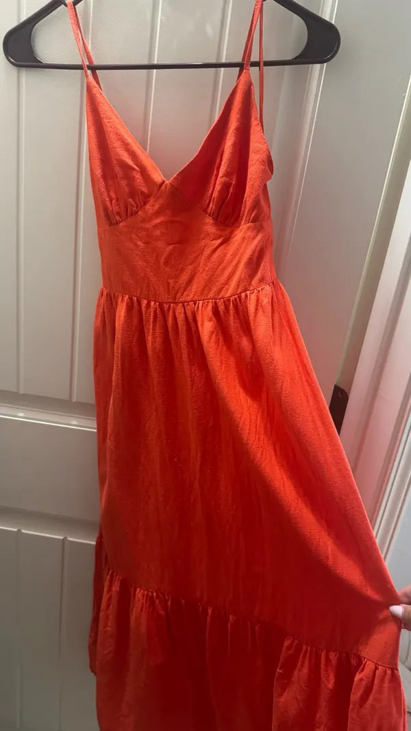 Orange Dress Jessica Simpson - Image 2