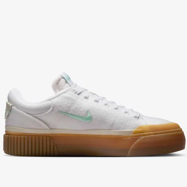 Nike Court Legacy Lift White Sneakers with Gum Soles and Mint Accents Size 8‎ - Image 4