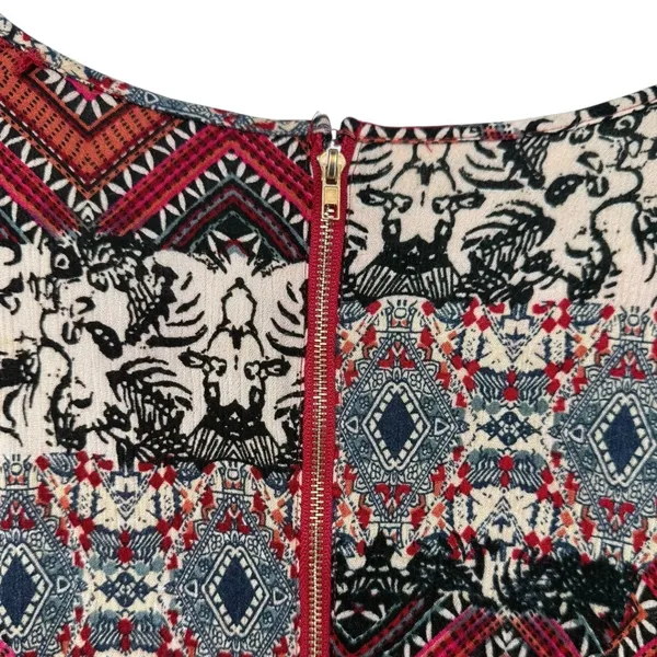 Anthropologie‎ Holding Horses Boho Print Bell Sleeve Mini Dress Size XS Western - Image 6