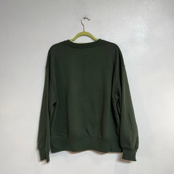 American Eagle Green Paris 1977 Graphic Sweatshirt Sz M - Image 9