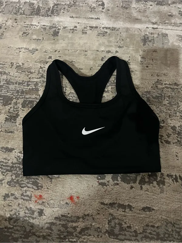 Nike Black Medium Support Non Padded Swoosh 2.0 Sports Bra Size Small - Image 2