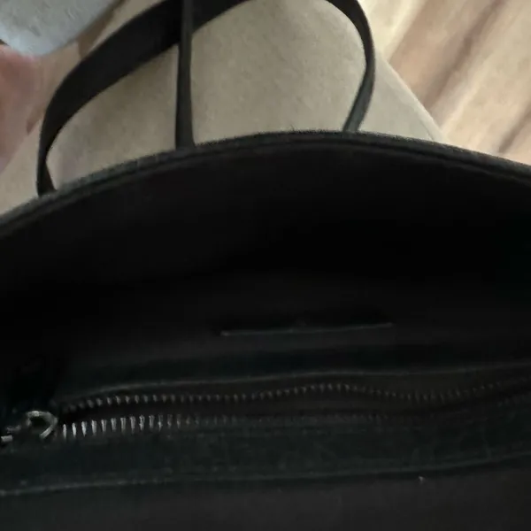 All Saints Black Leather Crossbody Bag - Image 5